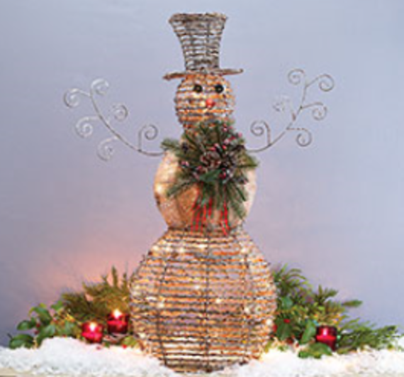 Lighted Decor Snowman