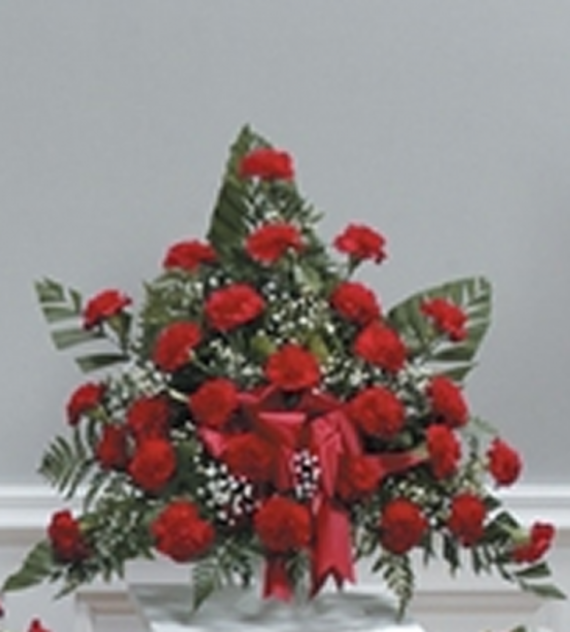 Grandest Love Carnation Pedestal Arrangement